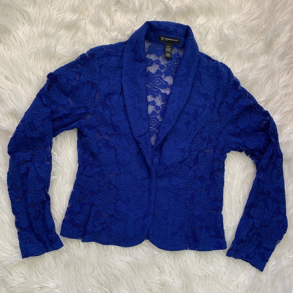 Lace blazer.